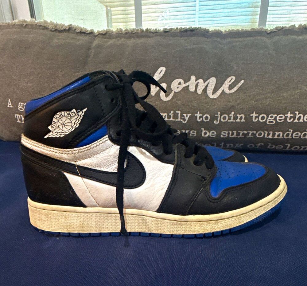 Nike Jordan Air Jordan 1 Men's High Top Leather Lace Up Colorblock Sneakers